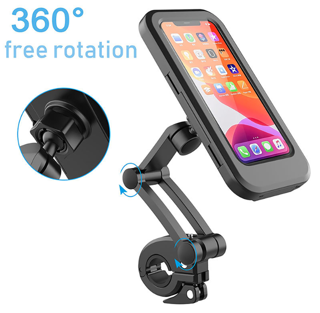 360° Adjustable Waterproof Motorcycle Bike Phone Holder