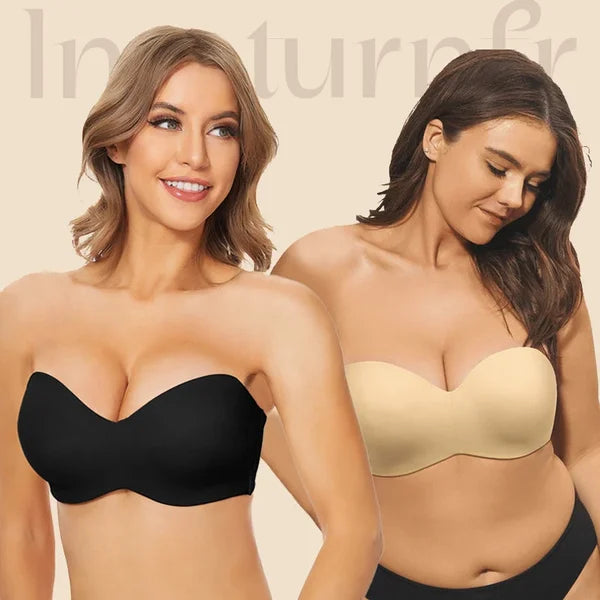 Full Support Seamless Strapless Convertible Bandeau Bra