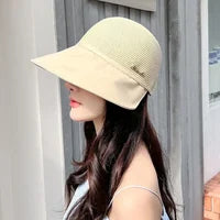 Hepburn style sunscreen cap