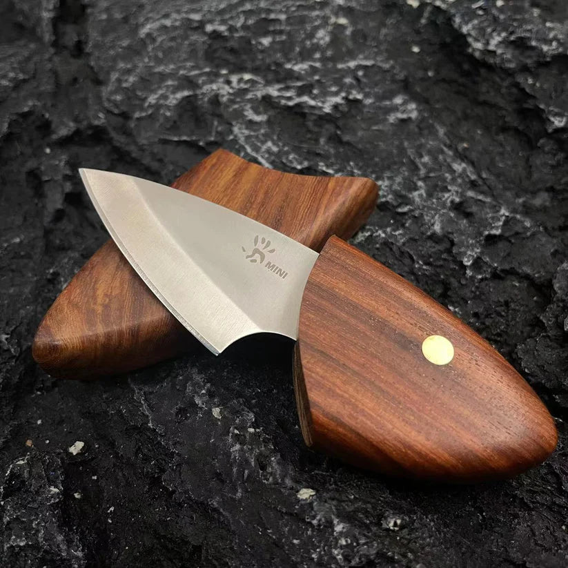 Wooden Fish Mini EDC Camping Knife Pocket Knife