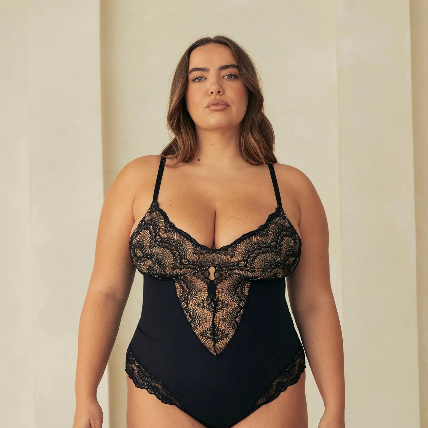 Sexy Lace Tummy Control Shapewear Bodysuit