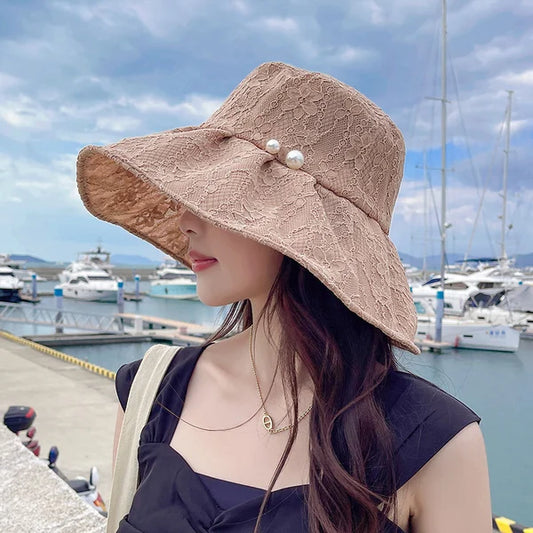 Wide Brim Cotton Summer Hat