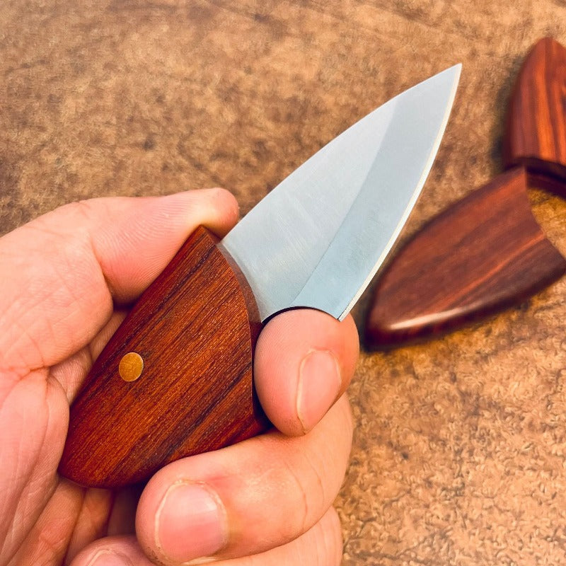 Wooden Fish Mini EDC Camping Knife Pocket Knife