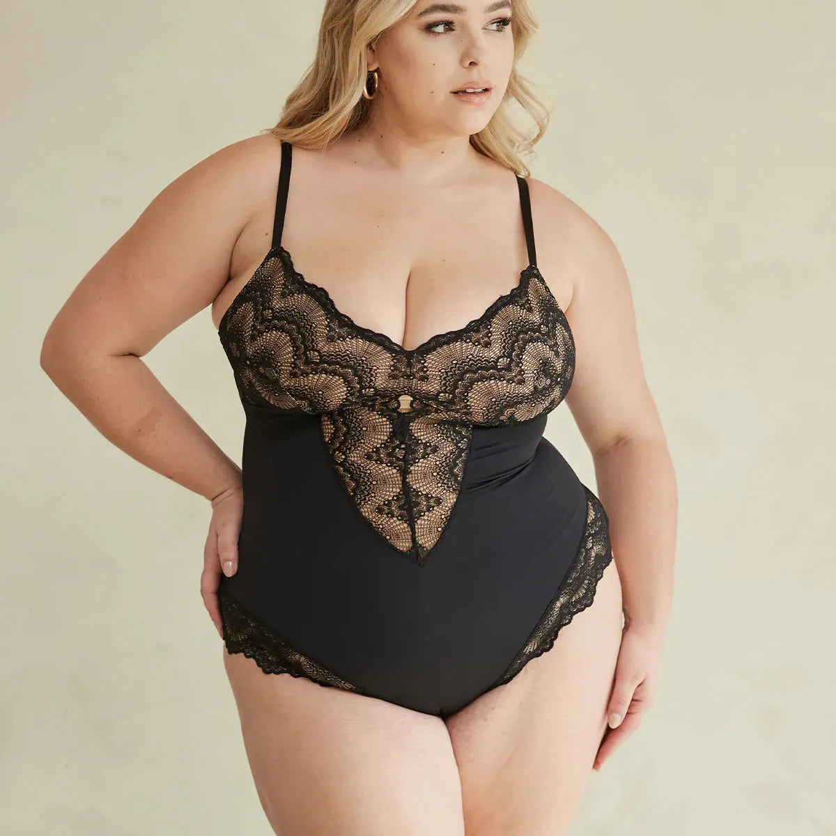 Sexy Lace Tummy Control Shapewear Bodysuit