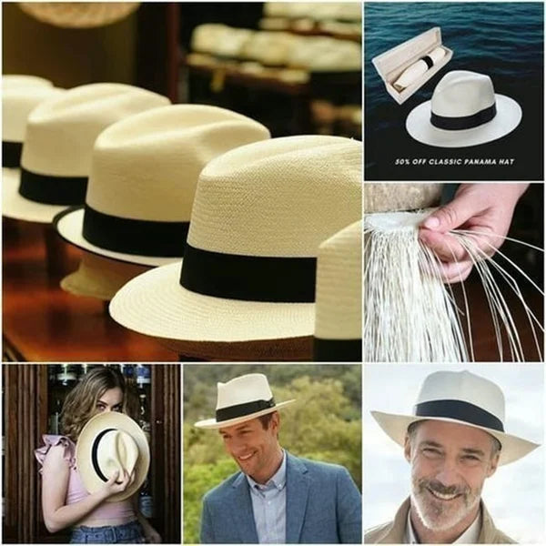 🌿Classic Panama Hat-Handmade In Ecuador