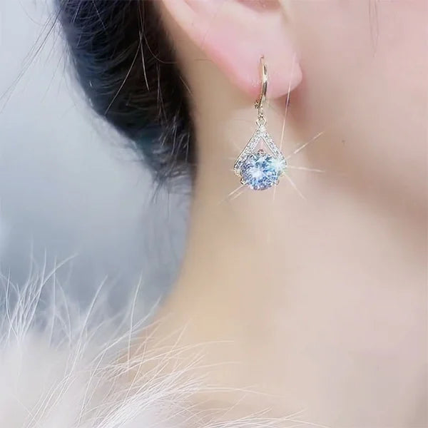 Super Sparkling Diamond Geometric Earrings