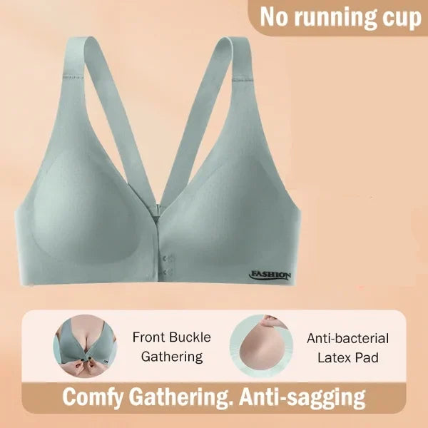 Gathering and supporting front buckle bra🎉