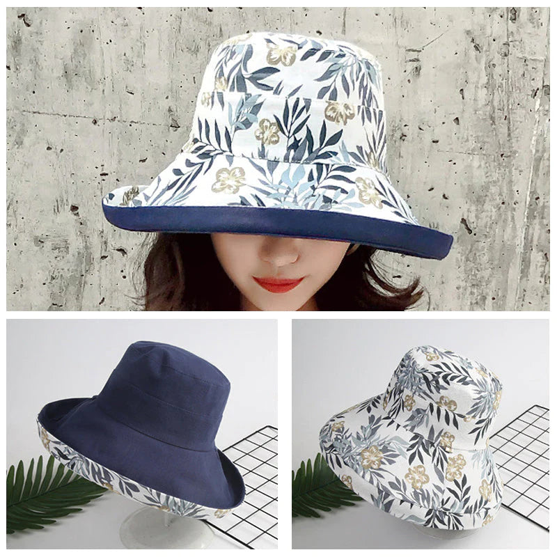 Wide Brim Cotton Summer Hat