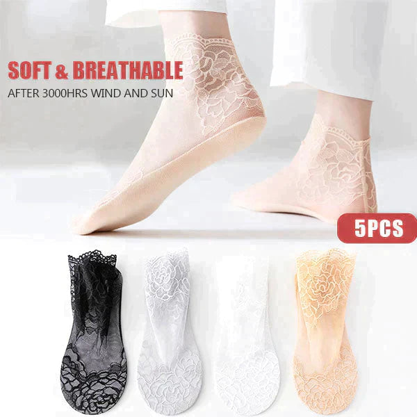 💋2024 NEW Ladies Fashion Lace Socks