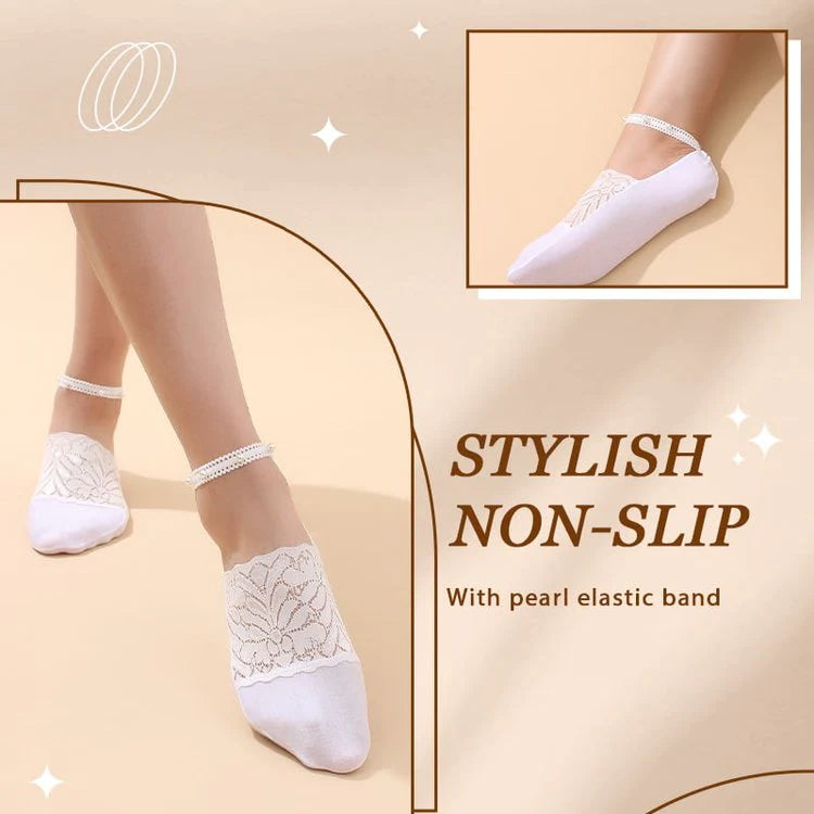 Pearl Lace Socks (Buy 1 Get 1 Pair Free)