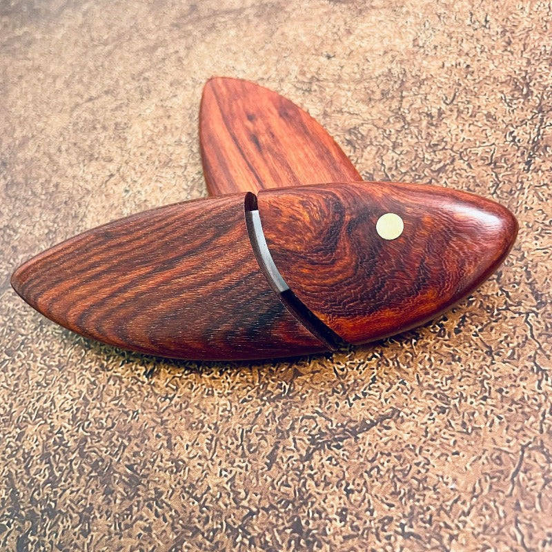 Wooden Fish Mini EDC Camping Knife Pocket Knife