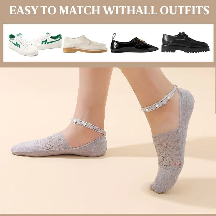 Pearl Lace Socks (Buy 1 Get 1 Pair Free)