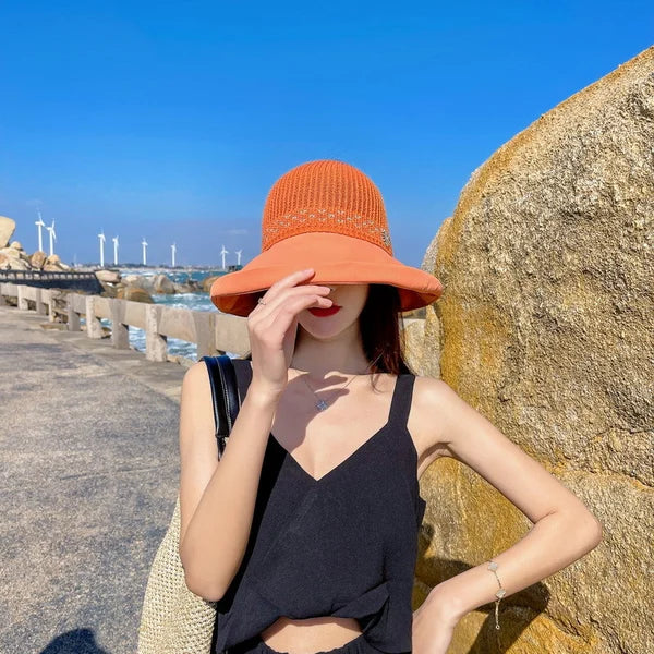 🔥Fashion Wide Brim Sun Hat🎁