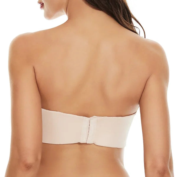 Full Support Seamless Strapless Convertible Bandeau Bra