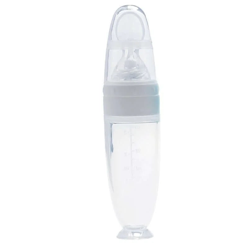 Silicone Baby Food Feeder Bottle With Standing Base