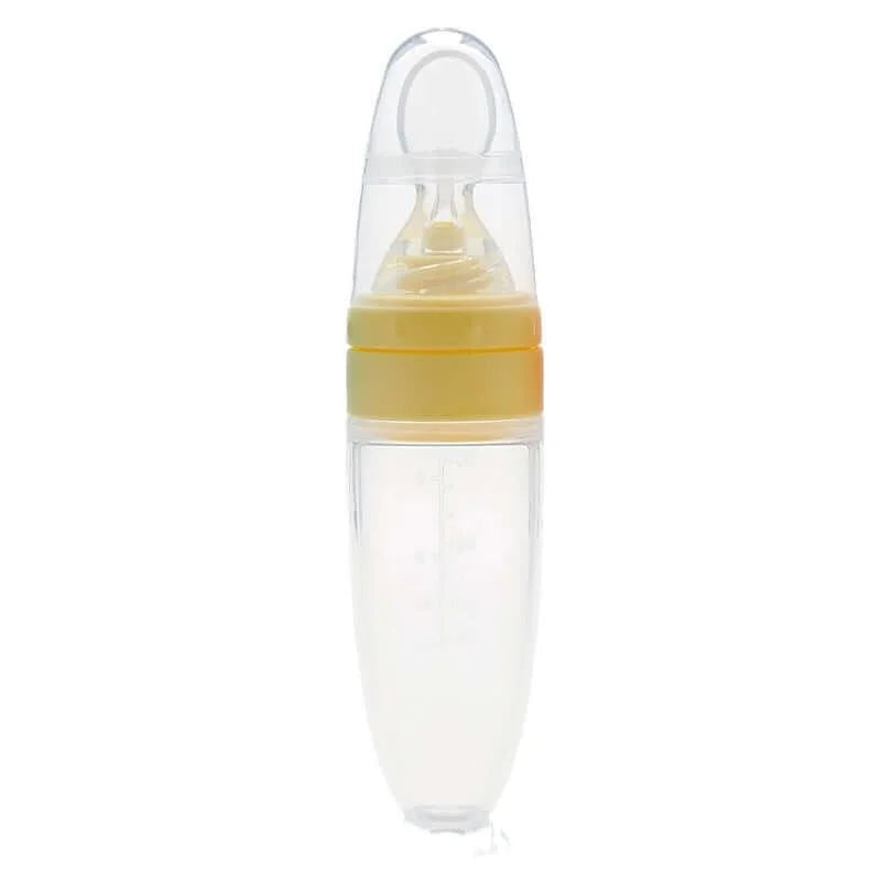 Silicone Baby Food Feeder Bottle With Standing Base