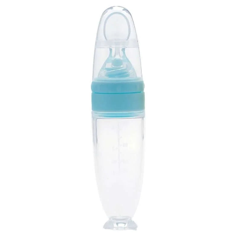 Silicone Baby Food Feeder Bottle With Standing Base