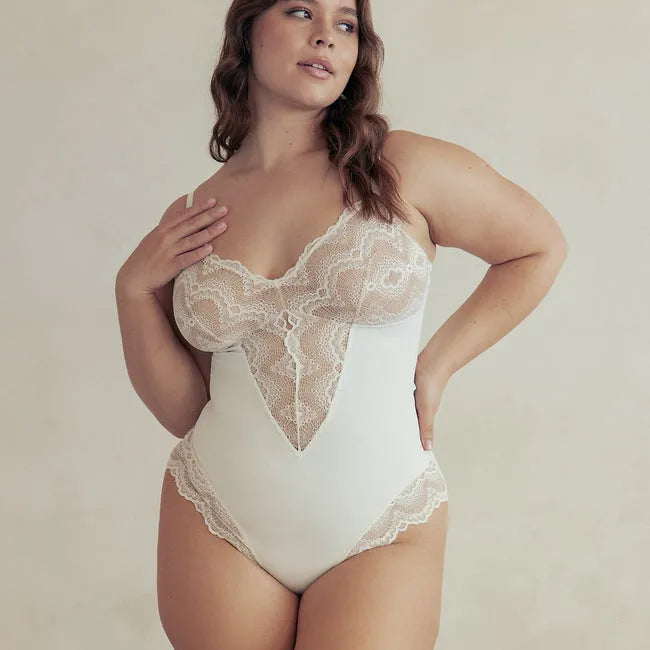 Sexy Lace Tummy Control Shapewear Bodysuit