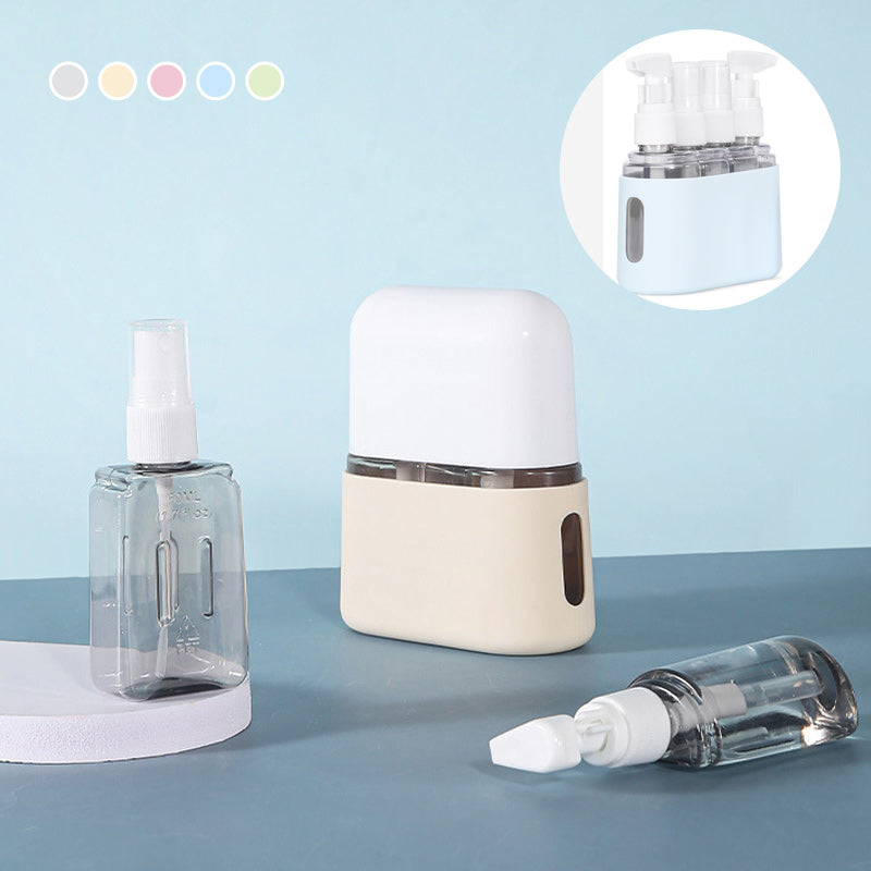 Portable Travel Bottle Set With Shampoo Dispenser