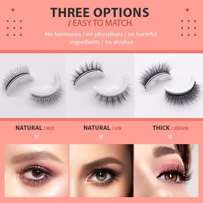 Reusable Natural Self-Adhesive False Eyelashes👀